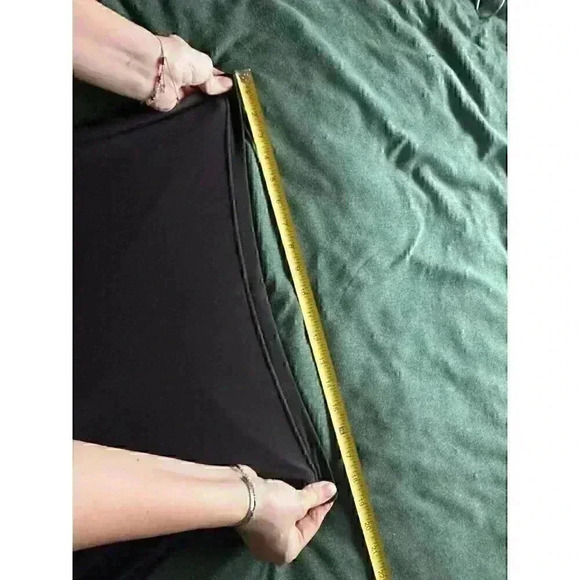 Basic black legging size large soft stretch classic capsule wardrobe staple item - Picture 8 of 9